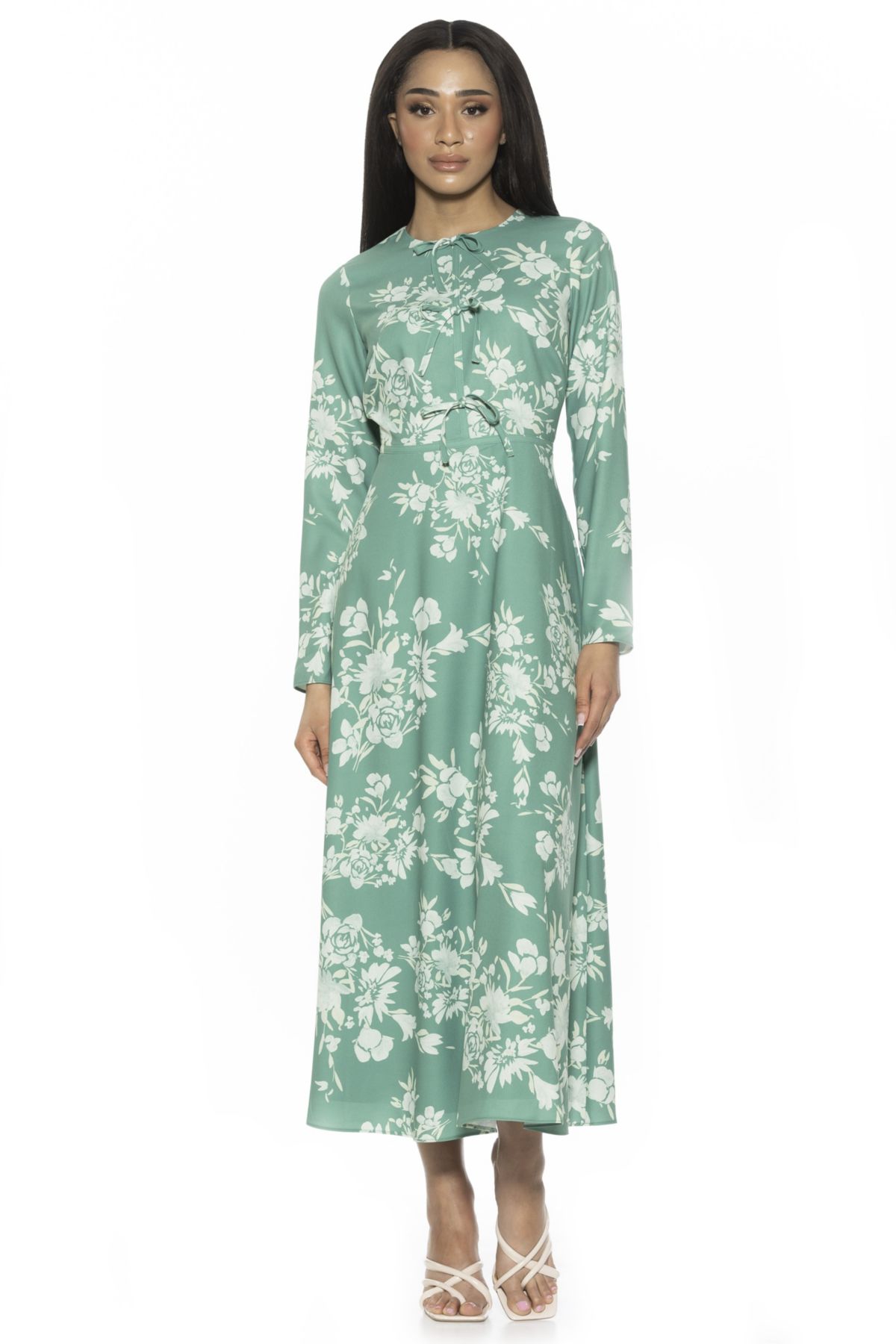 Ophelia Fit And Flare Midi Dress
