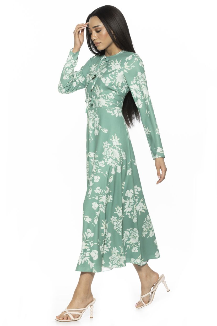 Ophelia Fit And Flare Midi Dress