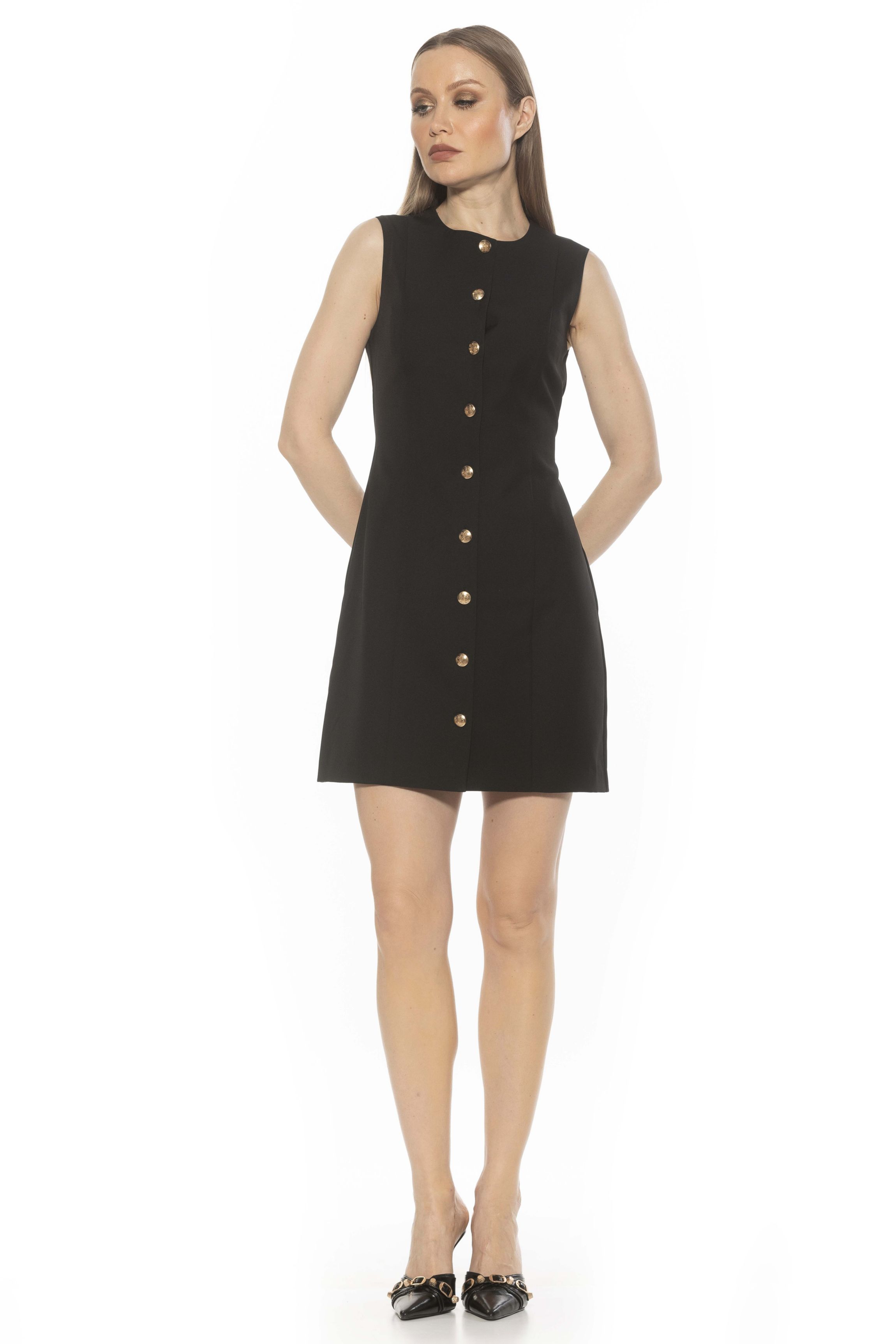 Bridgette Button Down Vest Dress