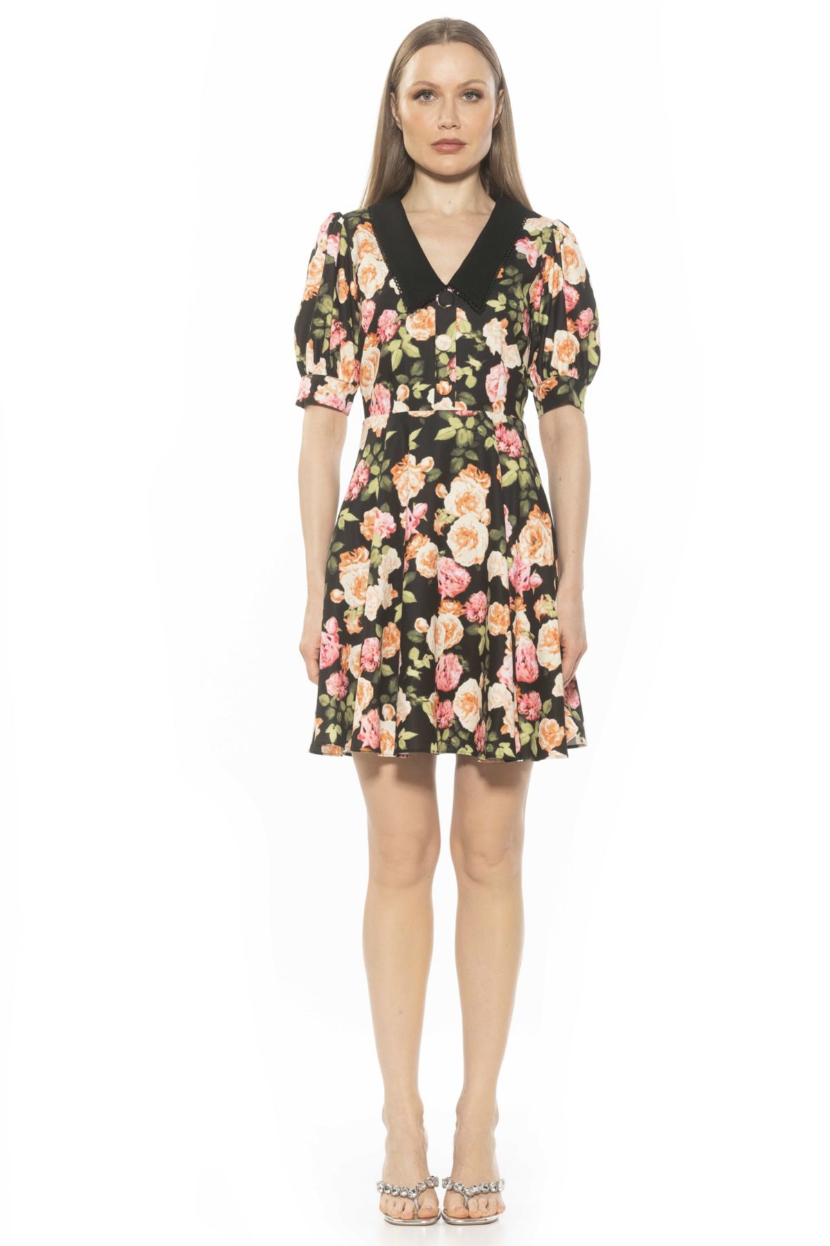 Carys Collared Fit And Flare Dress