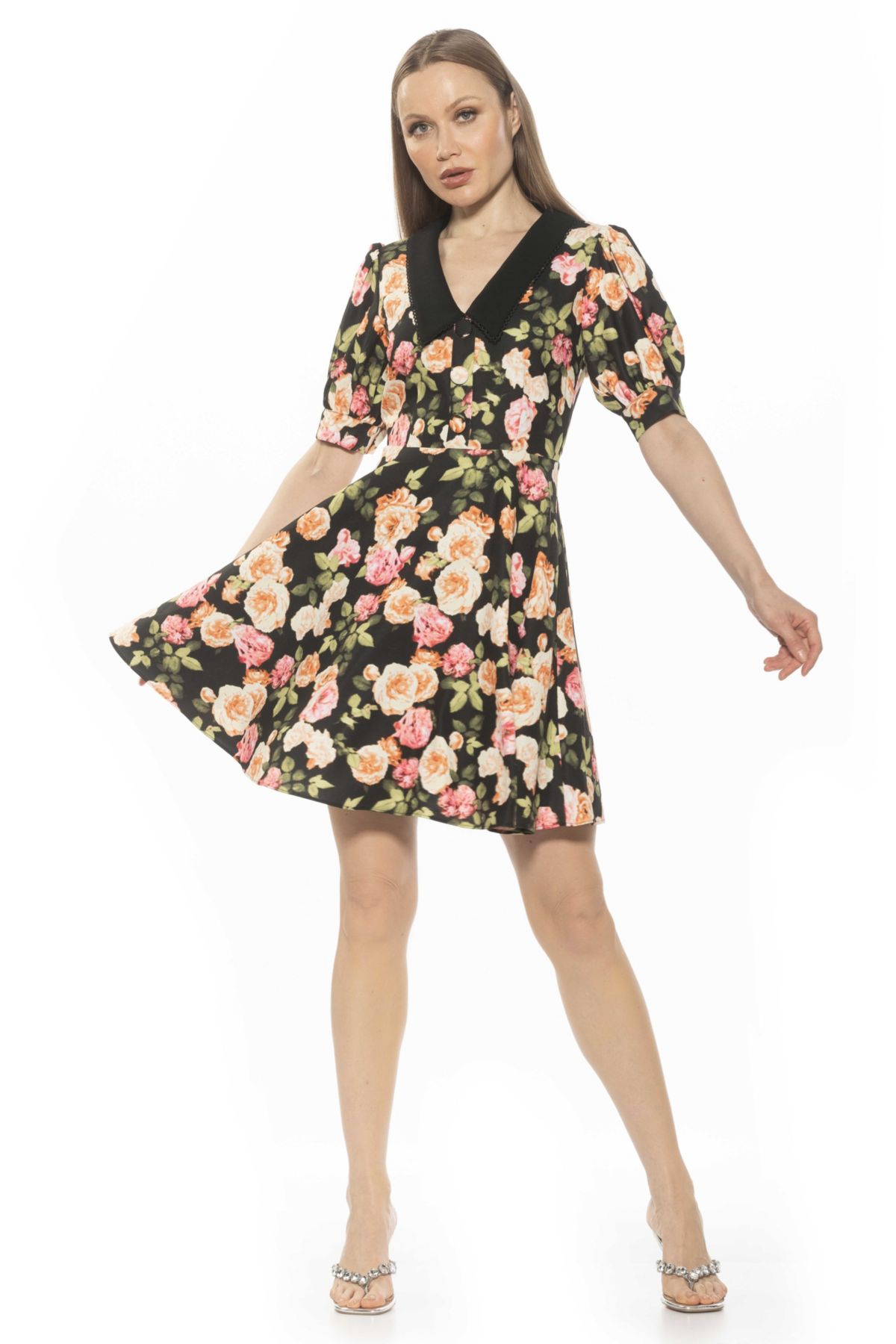 Carys Collared Fit And Flare Dress