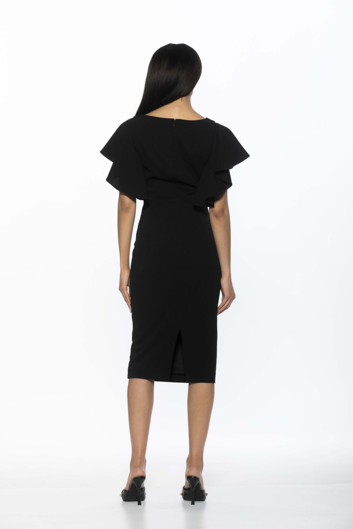 Sherri Boatneck Midi Sheath Dress