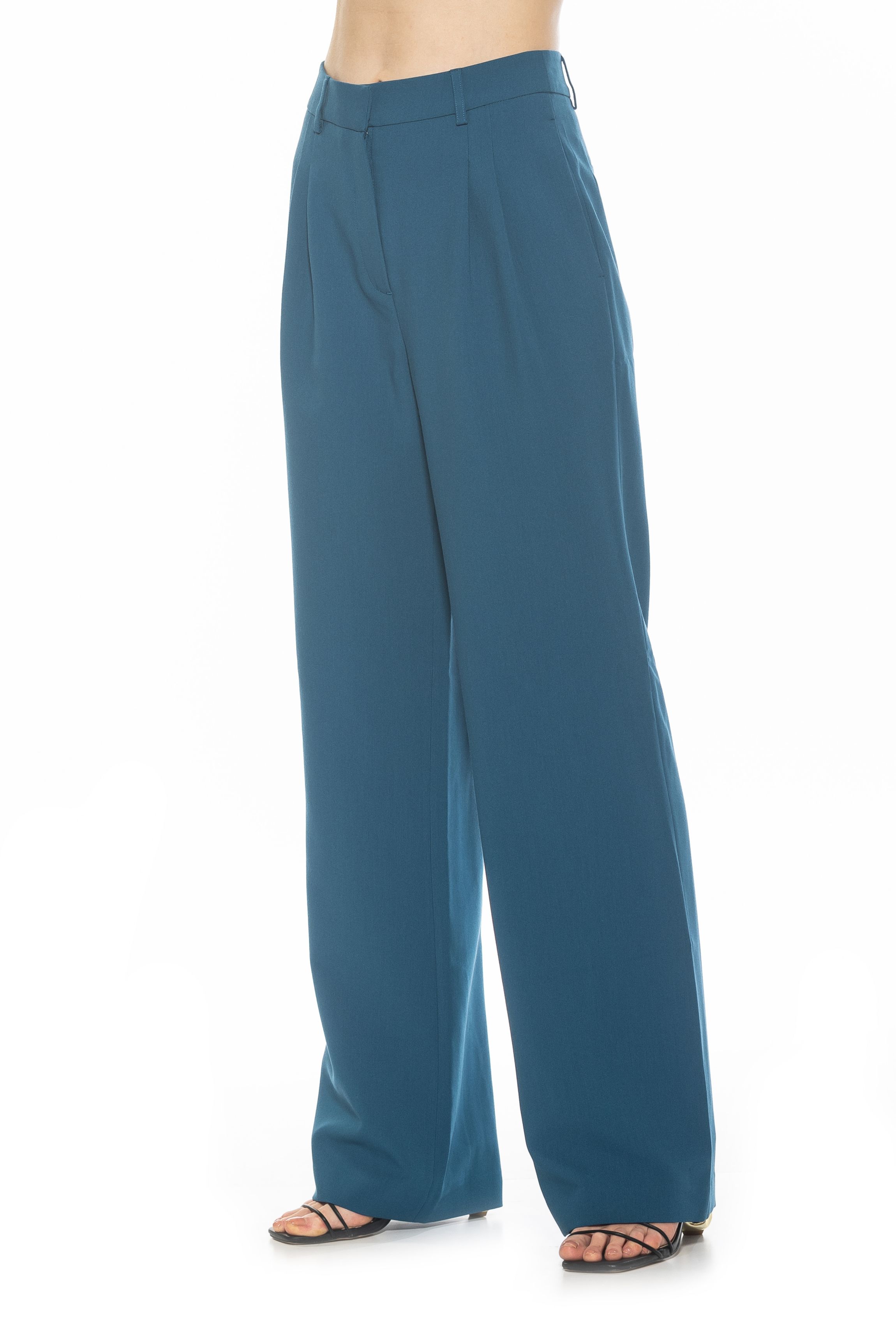 Ellie Wide Leg Pleated Pants