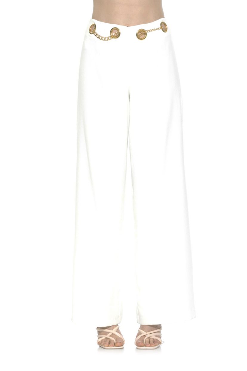 Cassie Wide Leg Mid Rise Pants