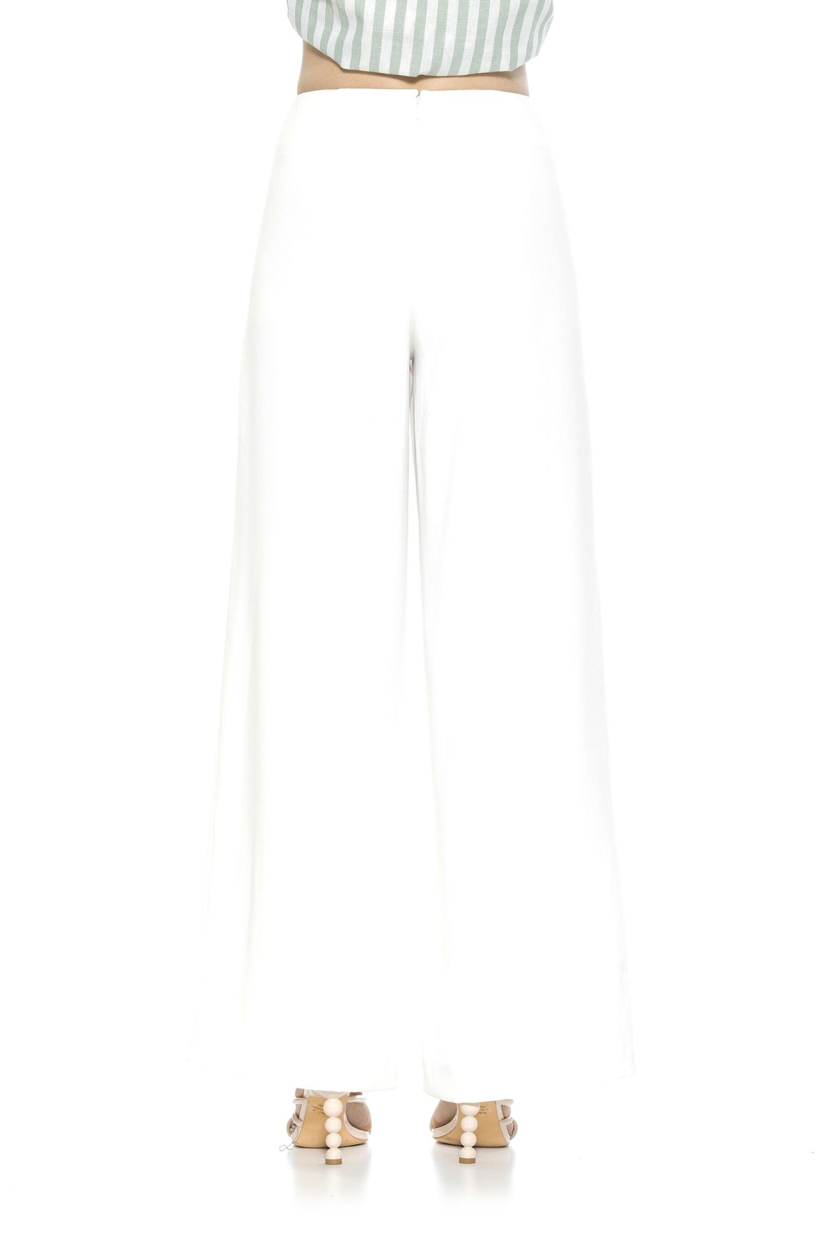 Cassie Wide Leg Mid Rise Pants