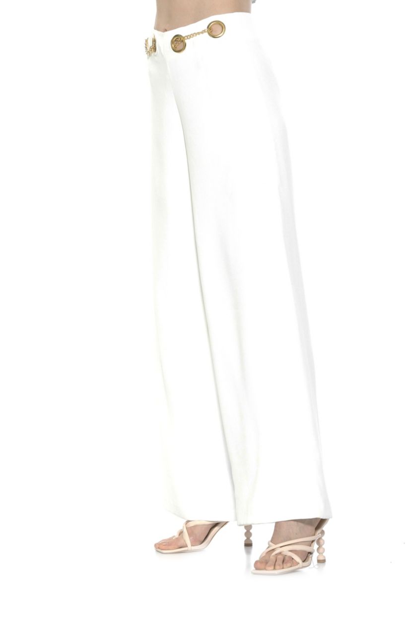 Cassie Wide Leg Mid Rise Pants