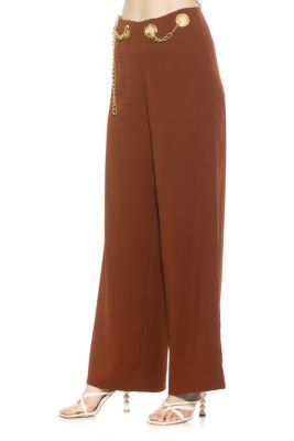 Cassie Wide Leg Mid Rise Pants