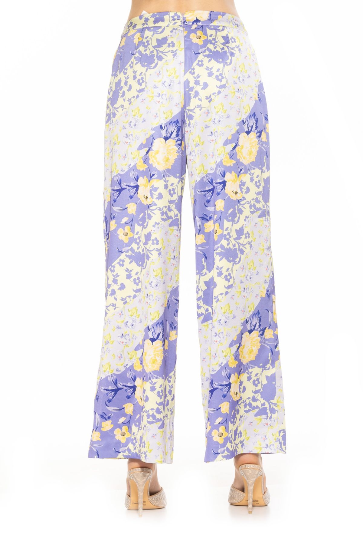 Cerise Silky Wide Leg Pant