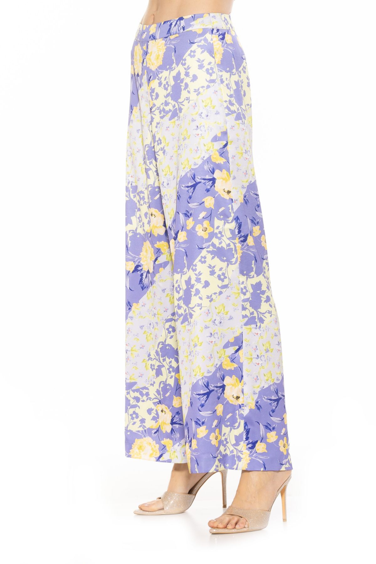 Cerise Silky Wide Leg Pant