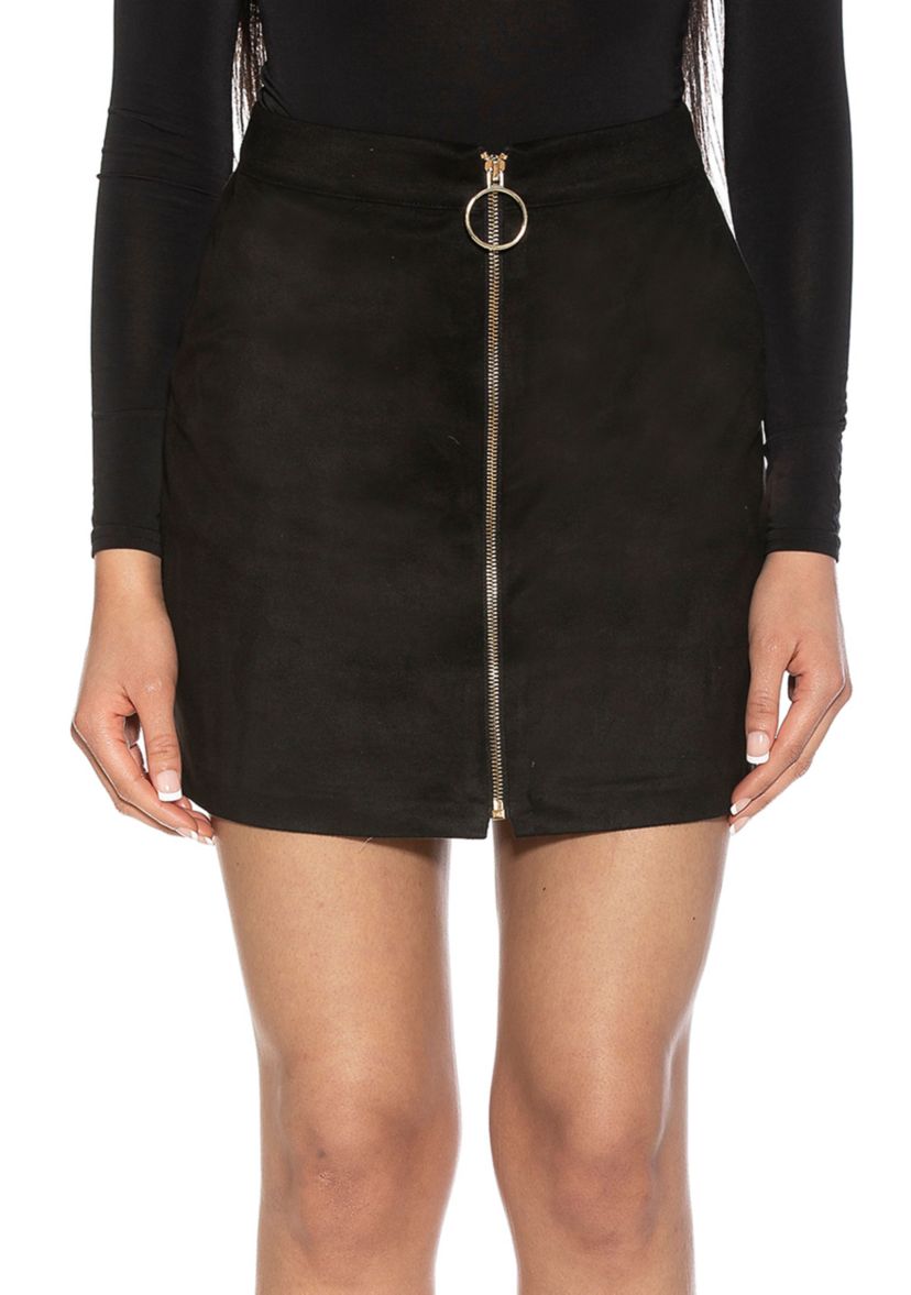 Faux Suede Skirt