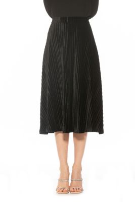 Alaina Velvet Midi Skirt