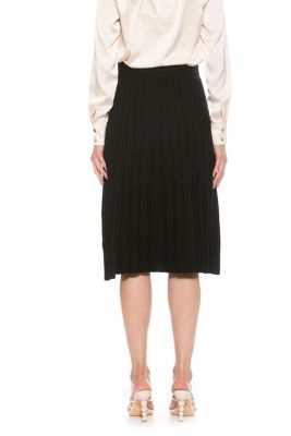 Eliza Pleated Knit Skirt