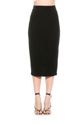 Jayden Fitted Midi Skirt With Waistband