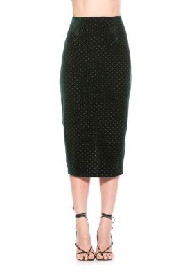 Alexia Admor Women’s Jayden Fitted Midi Skirt With Waistband, 10