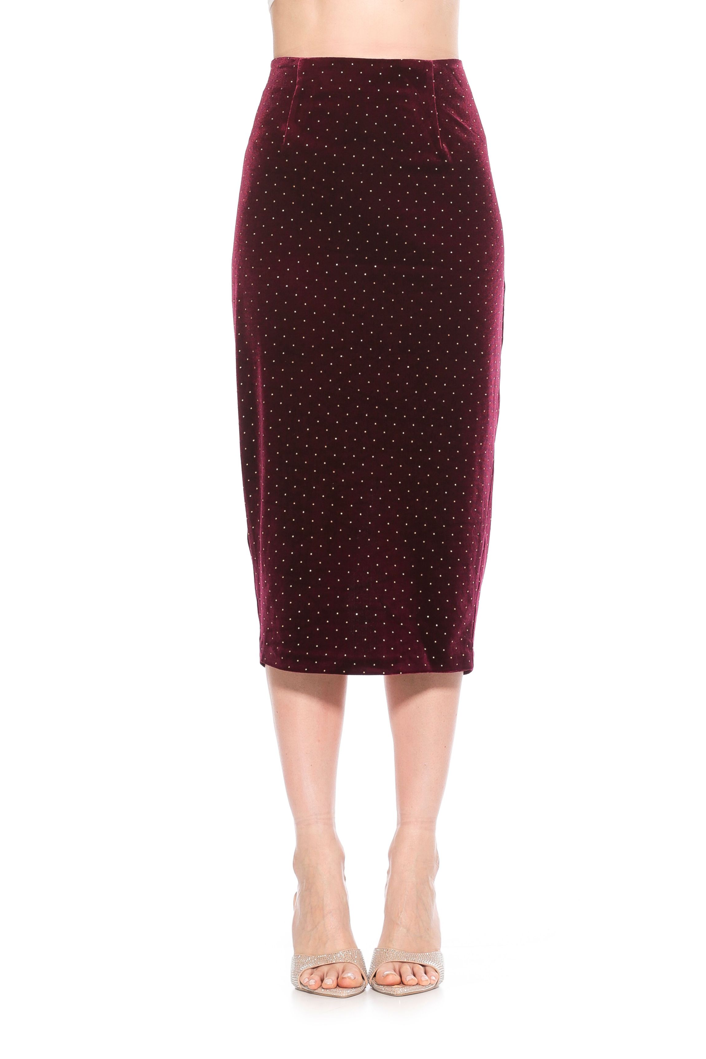 Jayden Fitted Midi Skirt With Waistband