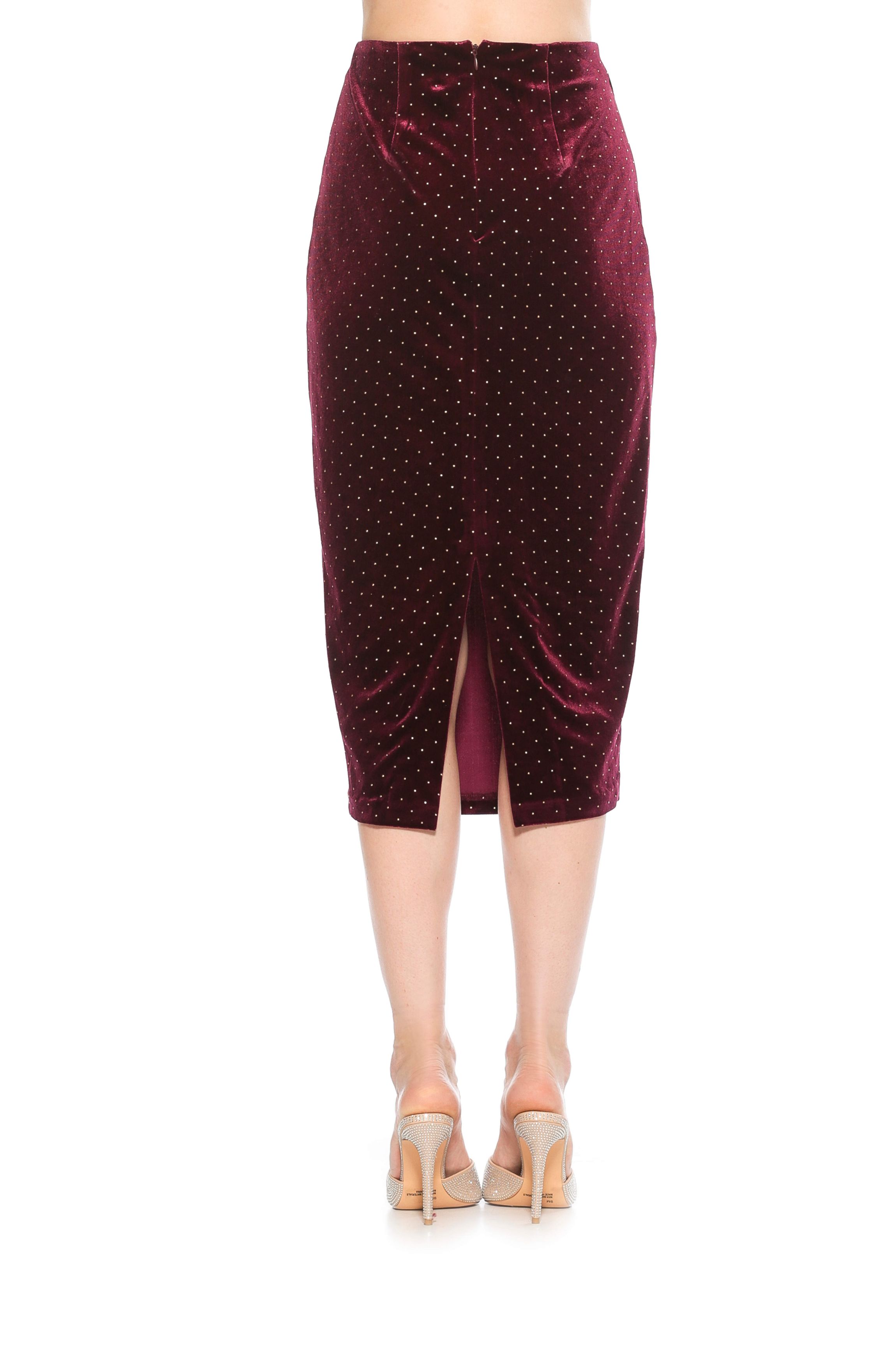 Jayden Fitted Midi Skirt With Waistband