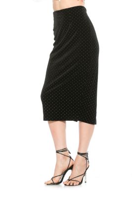 Jayden Fitted Midi Skirt With Waistband