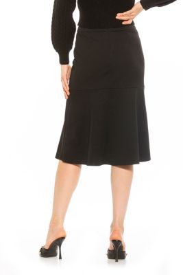 Ezra Midi Flared Skirt With Waistband