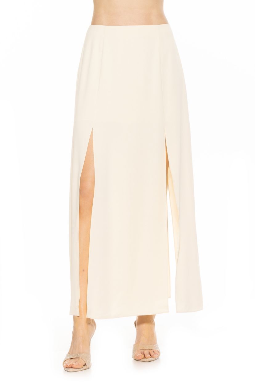 Sansa Maxi Skirt With Front Side Slit Detail
