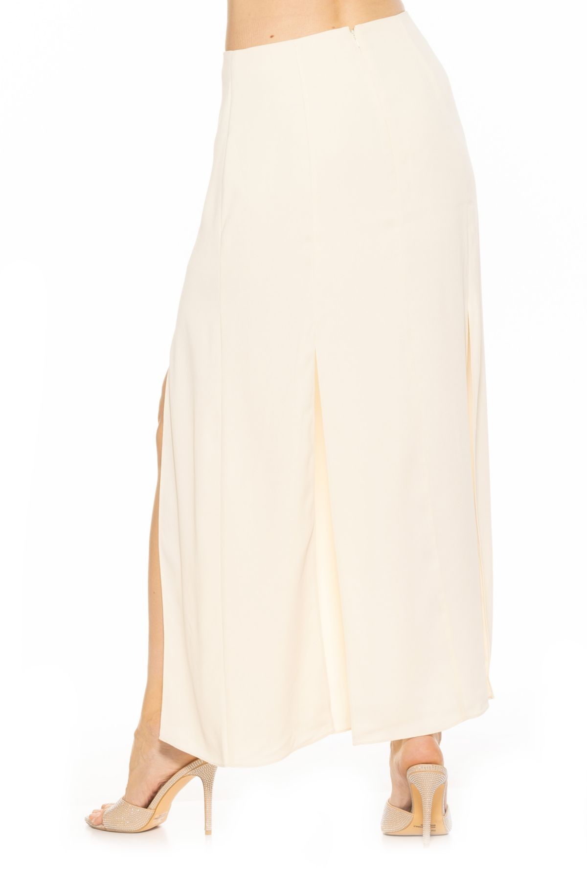Sansa Maxi Skirt With Front Side Slit Detail