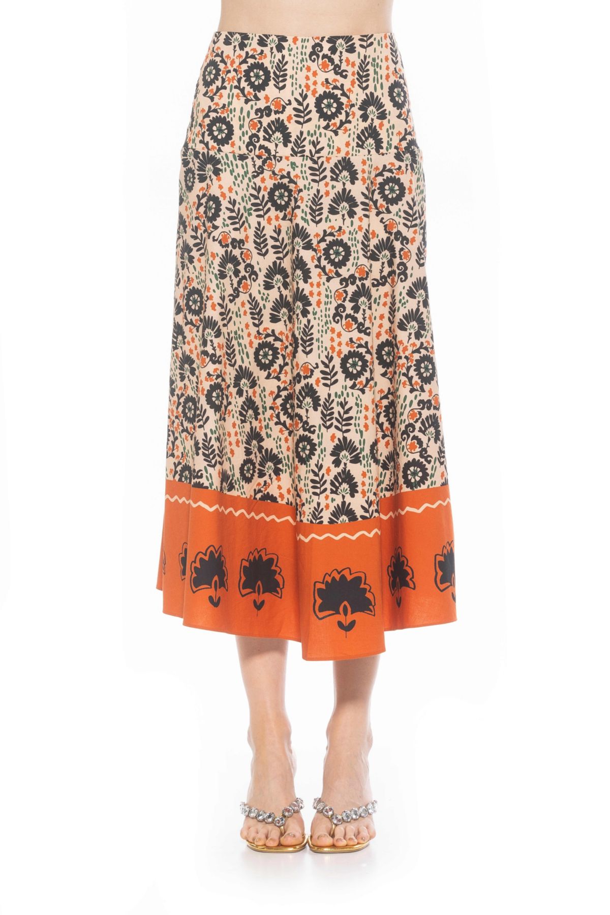 Hadley Full Midi Cotton Skirt