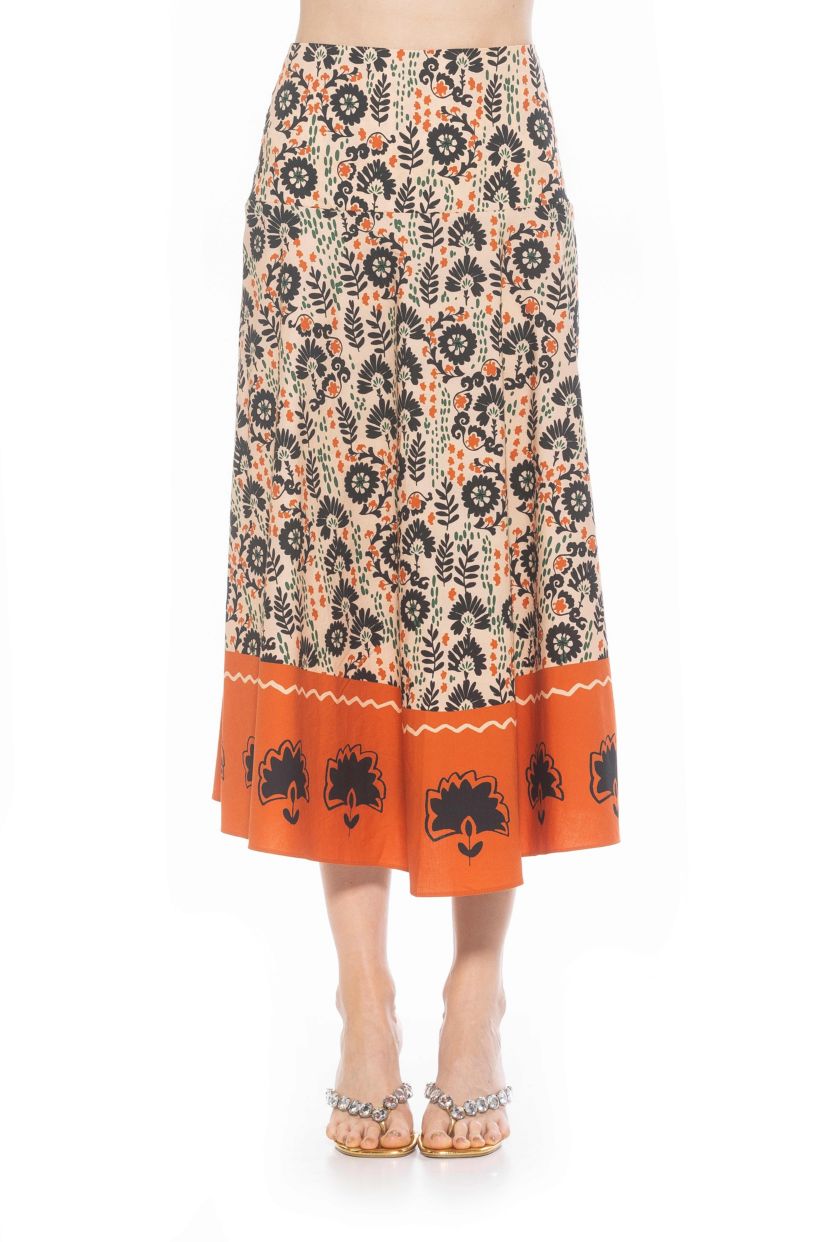 Hadley Full Midi Cotton Skirt