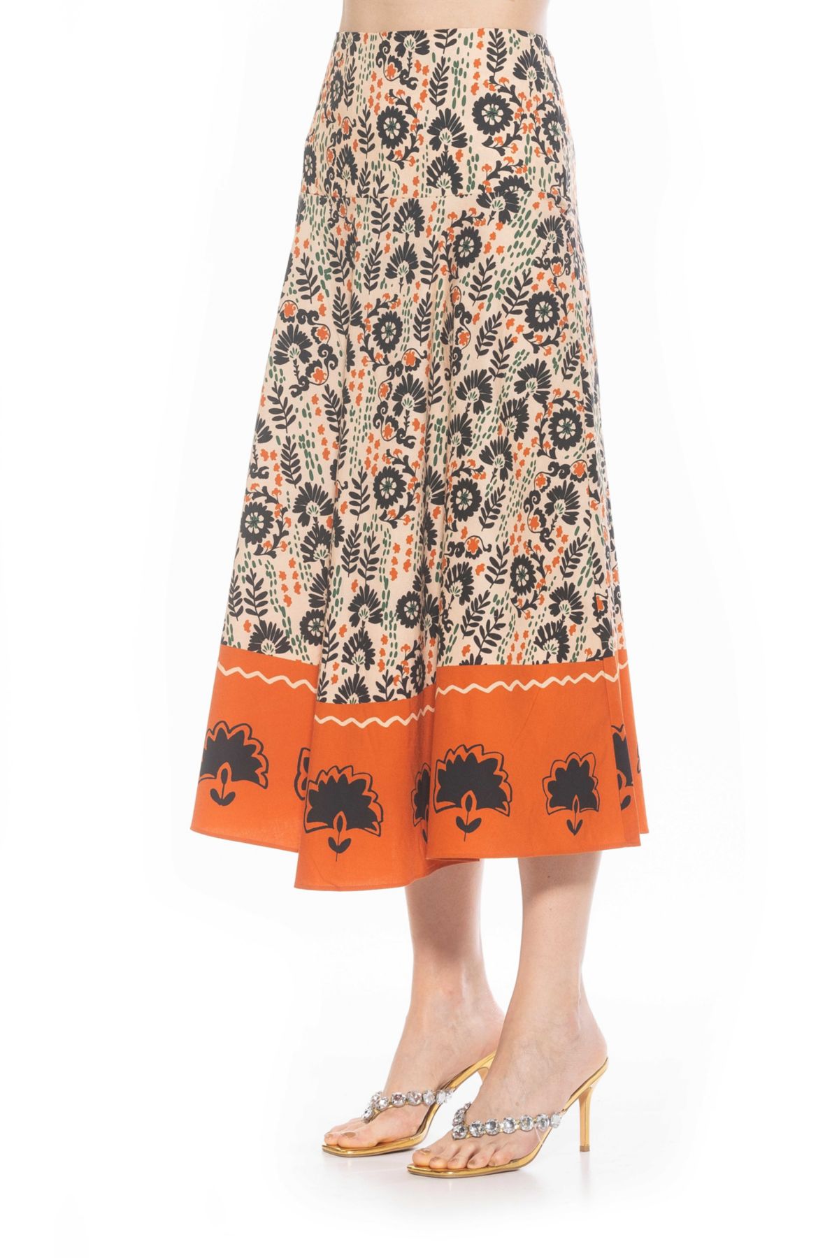 Hadley Full Midi Cotton Skirt