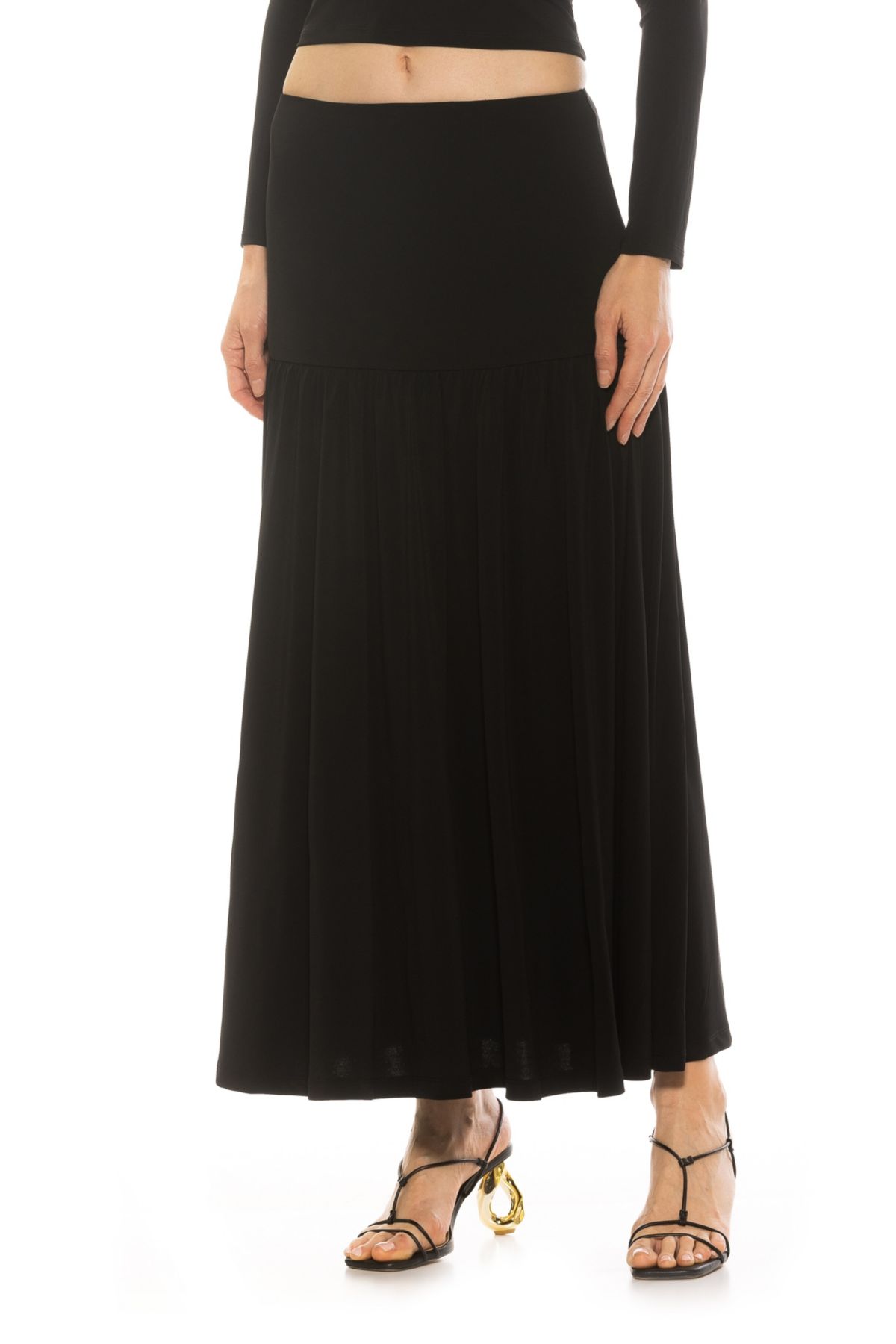 Lia Shirred Maxi Skirt