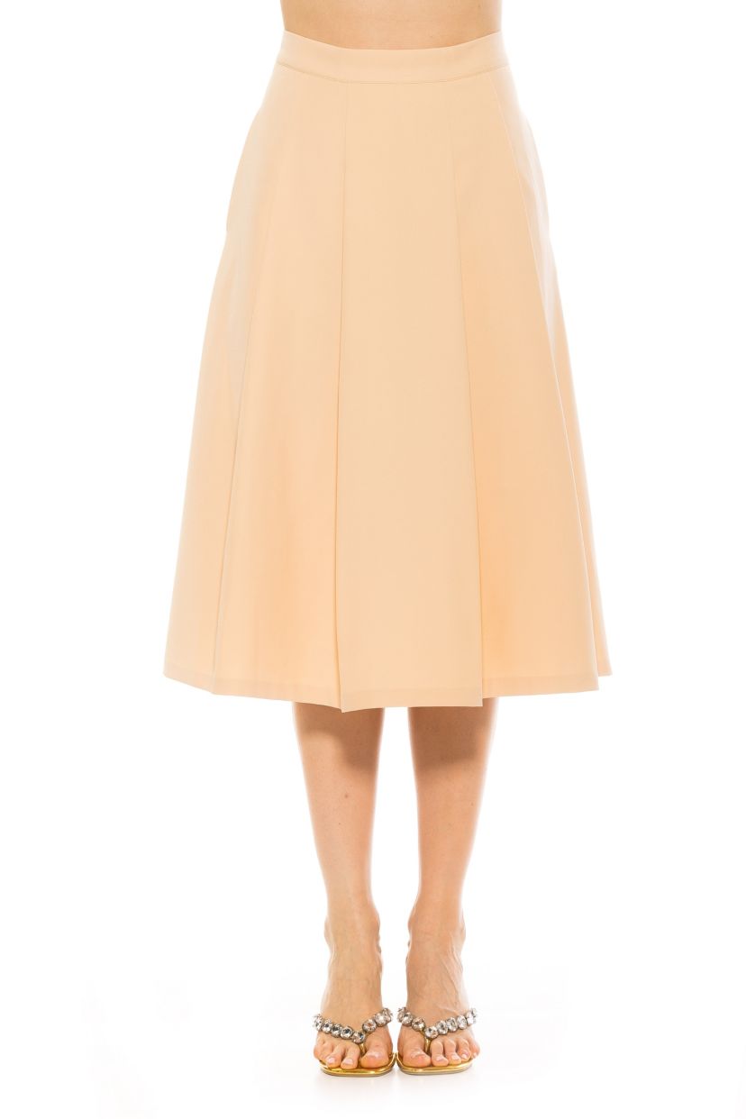 Illia Pleated Midi Skirt