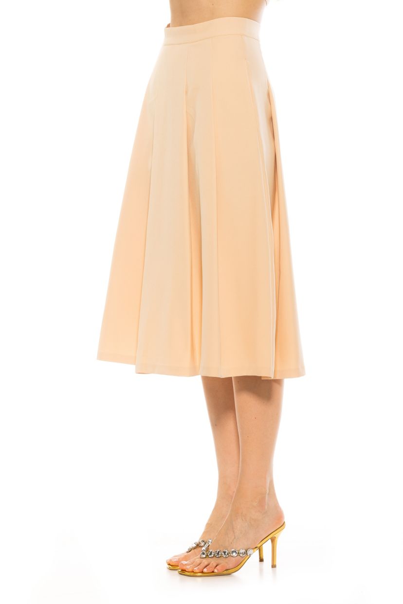Illia Pleated Midi Skirt