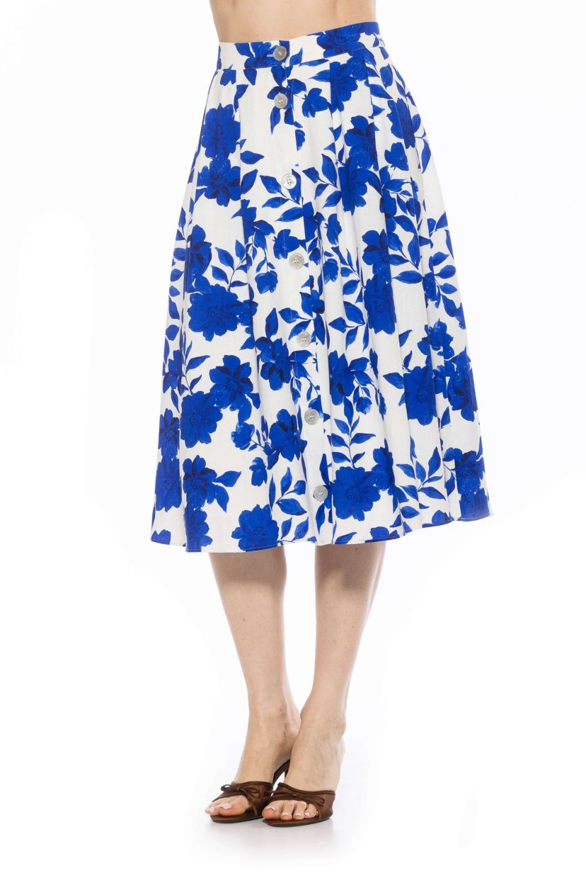 Maya Button Down Midi Skirt