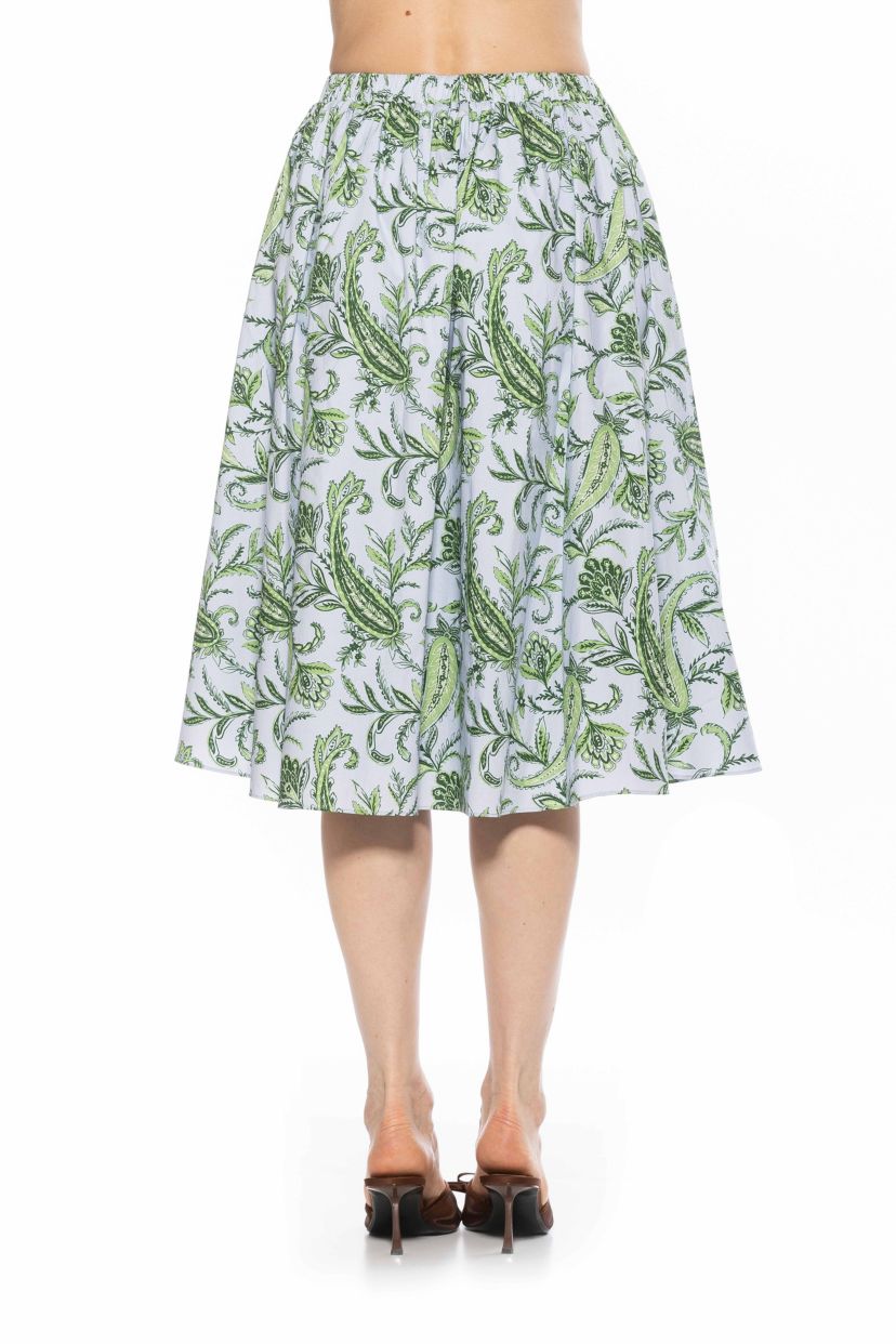 Isla Shirred Midi Skirt