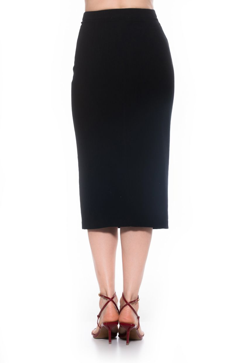 Carla Front Button Down Midi Skirt