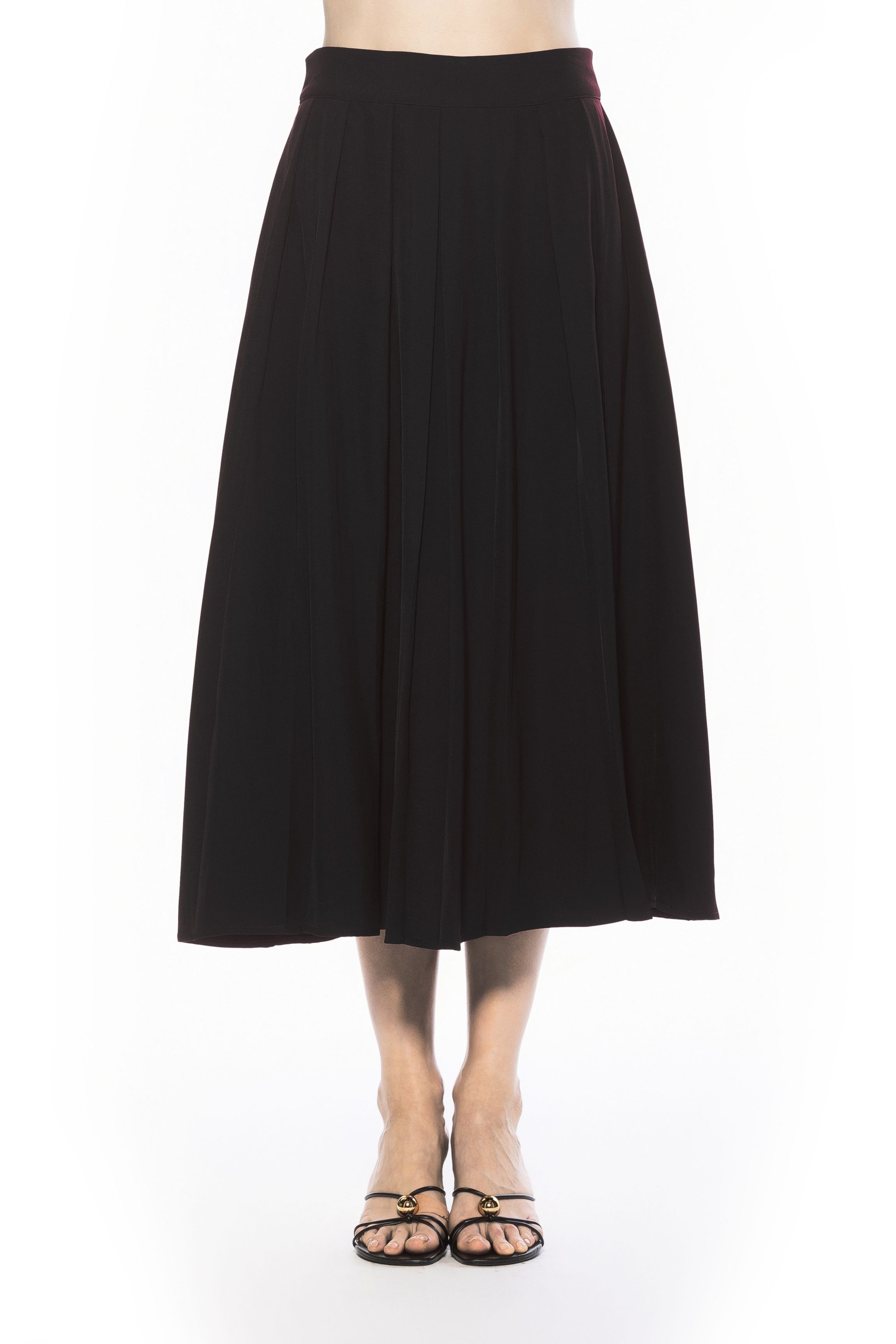 Oren Long Pleated Midi Skirt