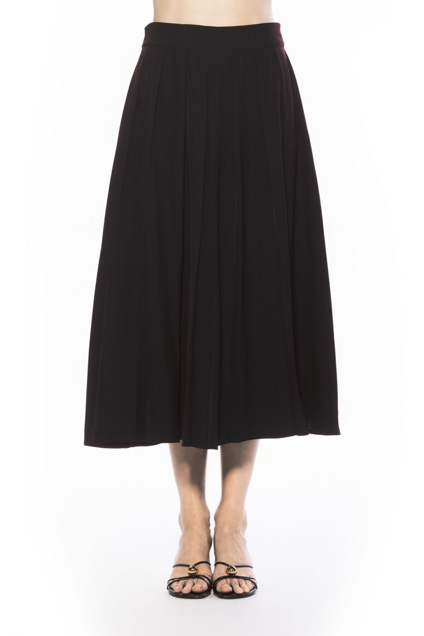 Oren Long Pleated Midi Skirt