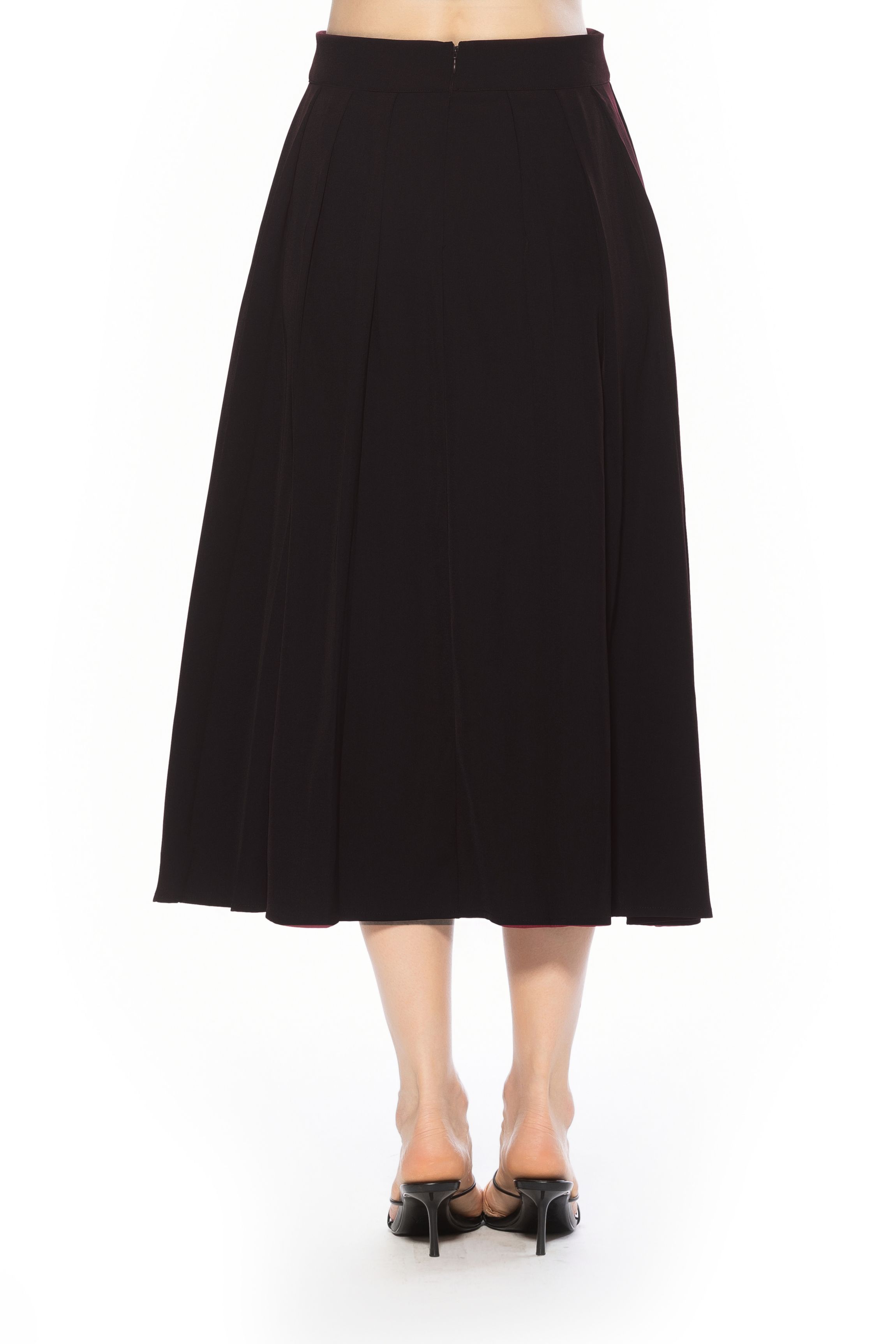 Oren Long Pleated Midi Skirt