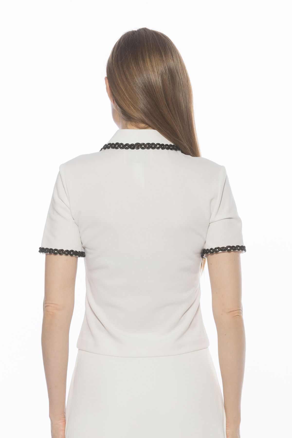Brianna Short Sleeve Collared Top