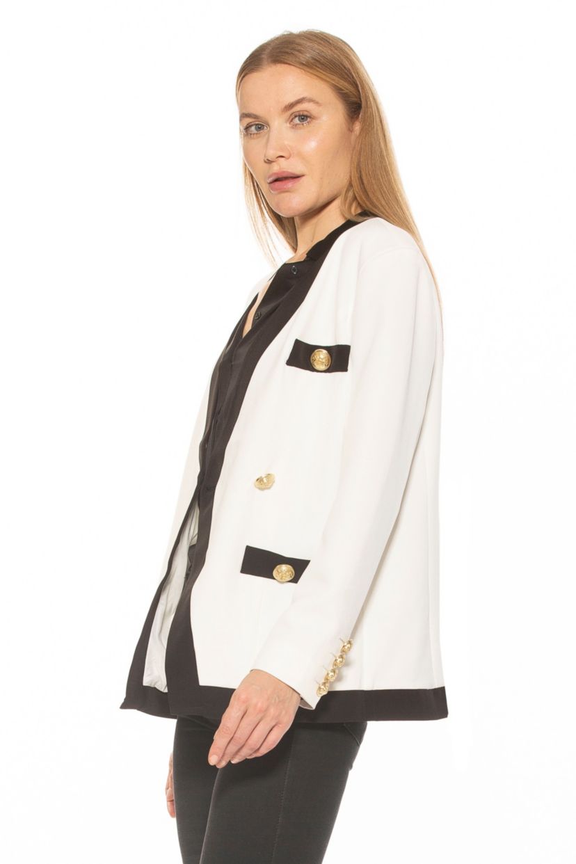 Emele Oversized Contrast Blazer