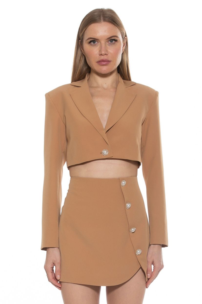Jane Cropped Long Sleeve Jacket