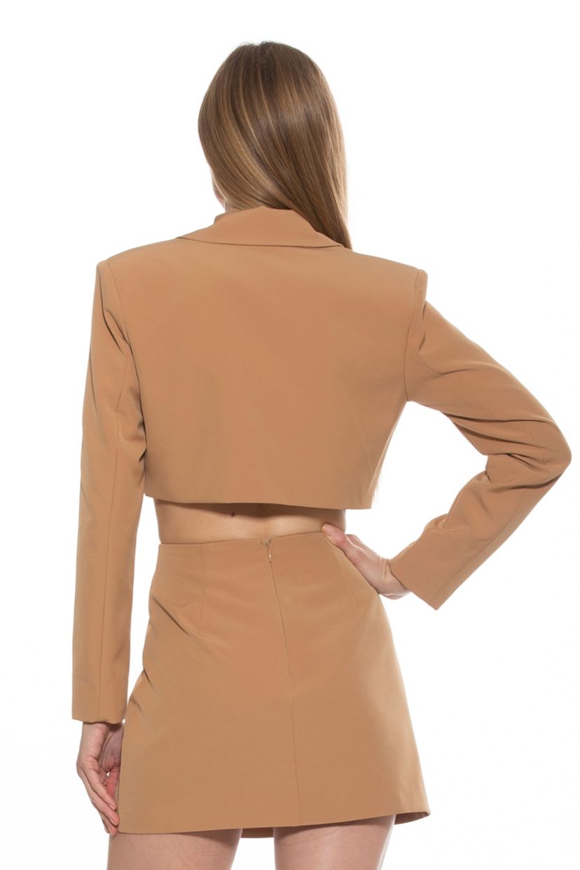 Jane Cropped Long Sleeve Jacket