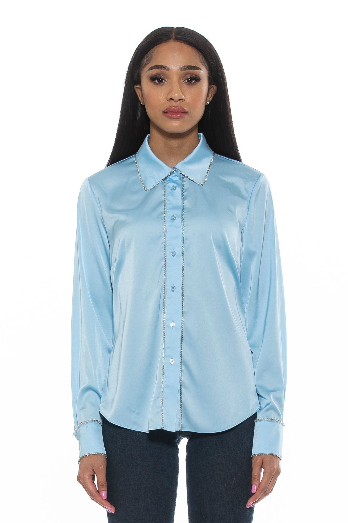 Rachel Embellished Button Down Shirt