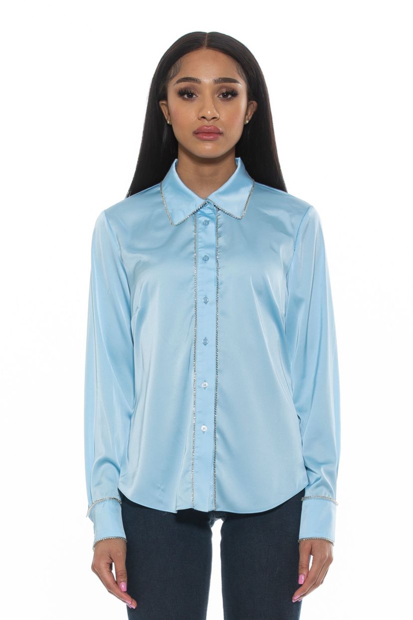 Rachel Embellished Button Down Shirt