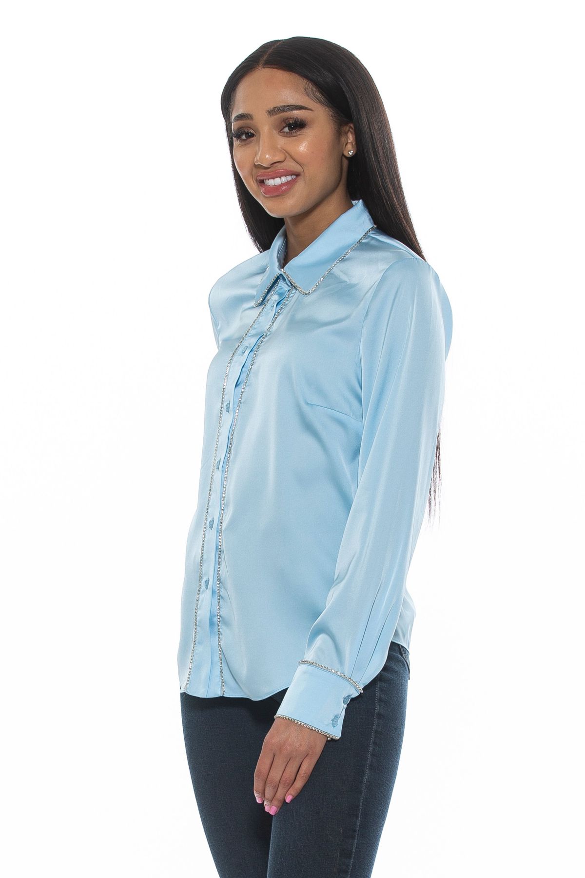 Rachel Embellished Button Down Shirt