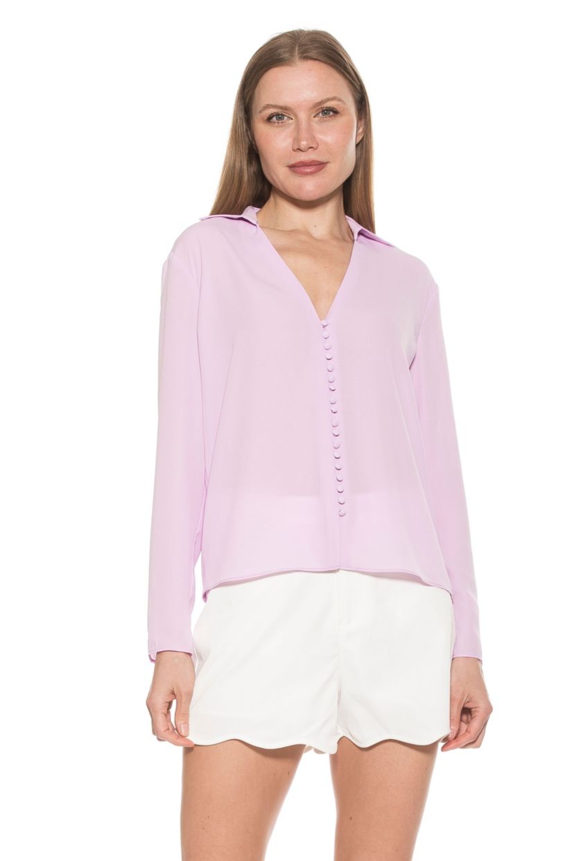 Lori Long Sleeve Shirt With Buttons