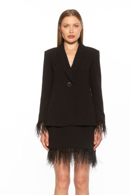 Vida Classic Jacket With Feather Sleeves