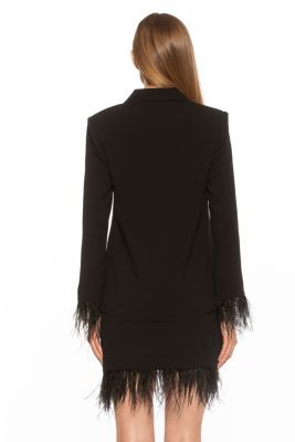 Vida Classic Jacket With Feather Sleeves