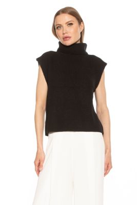 Jaylani Knit Turtleneck Sweater Vest