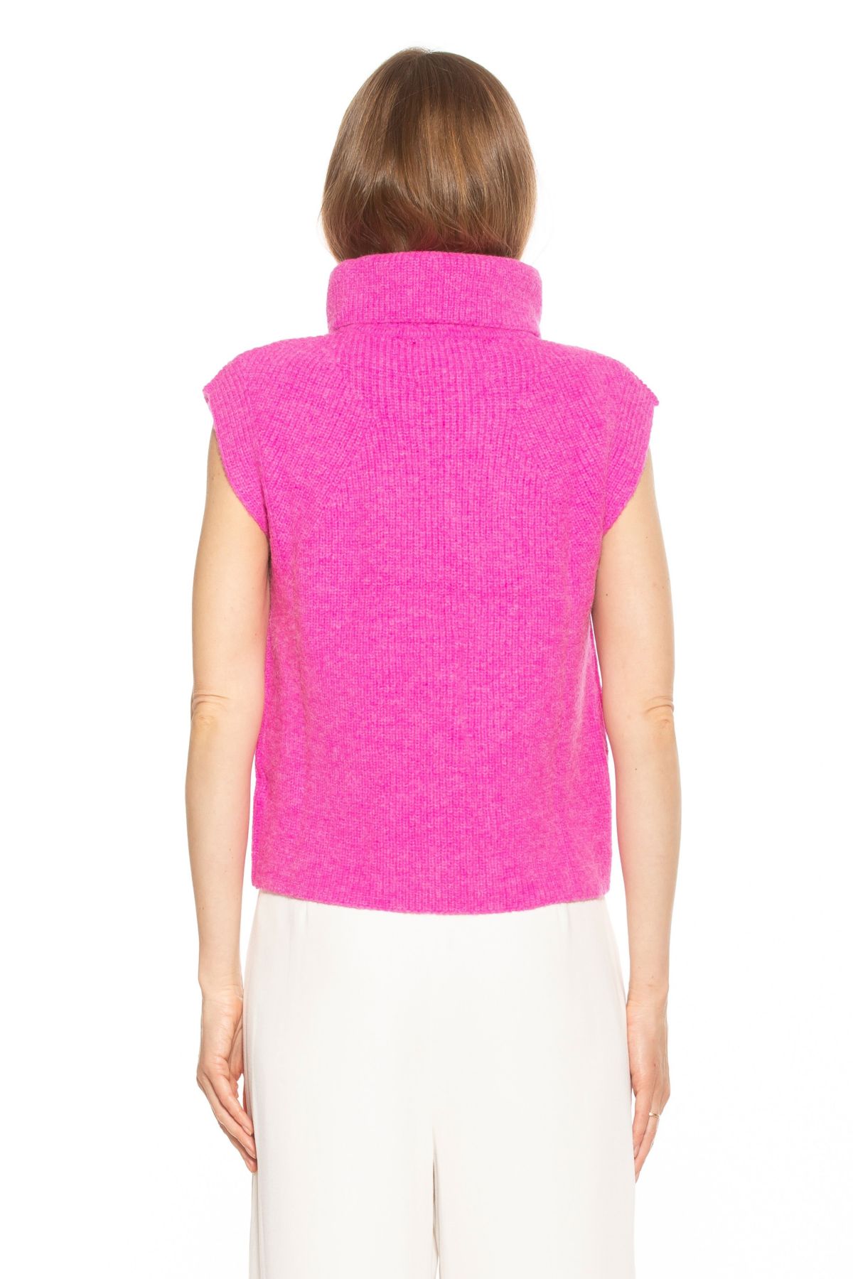 Jaylani Knit Turtleneck Sweater Vest