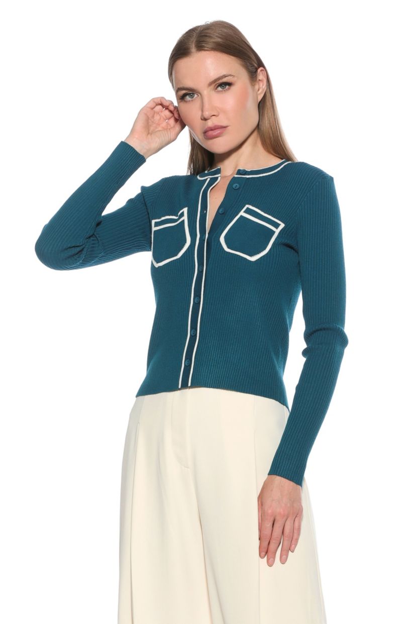 Clover Knit Button Down Cardigan