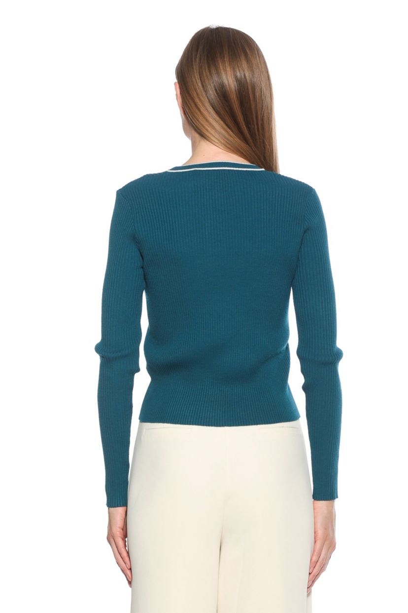 Clover Knit Button Down Cardigan